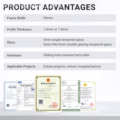 Interior Noiseless Sliding Windows Soundproof Function